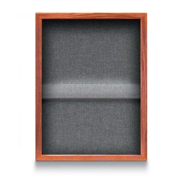 Indoor Enclosed Combo Board, 48"x36", Black Frame/Black Porcelain & Surf
